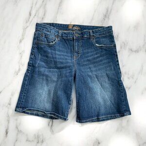 KUT FROM KLOTH Girls Dark Wash Long Bermuda Shorts Size 14